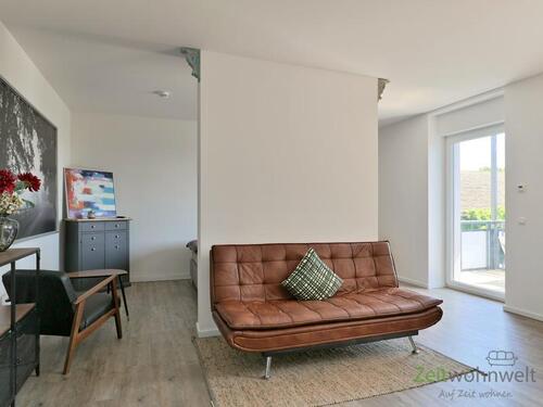 Blick in das Apartment - 1 Zimmer Etagenwohnung zur Miete in Irxleben