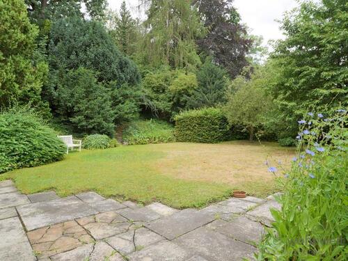 Blick in den gepflegten Garten - 4 Zimmer Haus zur Miete in Dresden