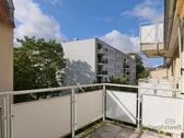Blick vom Balkon - 2 Zimmer Etagenwohnung in Dresden