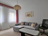 Sofa und Sessel - (EF0766_M) Erfurt: Andreasvorstadt, kleine möblierte 2-Zimmer-Wohnung für Wochenendheimfahrer, Wäschwechsel inklusive