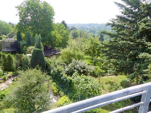 Blick vom Balkon herunter - 