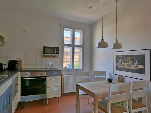 Blick in die Küche - Etagenwohnung mit 65,00 m² in Scheiditz zur Miete