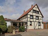 Außenansicht vom Hof - (EF0985_M) Gotha: Nesse-Apfelstädt, möbliertes Wohnhaus mit Garten nahe Arnstadt, Gäste-WC