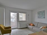 Blick zum Balkon - 1 Zimmer Etagenwohnung zur Miete in Kassel