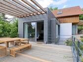 Blick vom Balkon zum Haus - 