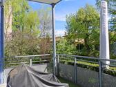 Balkonausblick - (EF0514_M) Dresden: RäcknitzZschertnitz, geschmackvoll eingerichtete 3-Zimmer-Wohnung mit Balkon zum grünen Garten