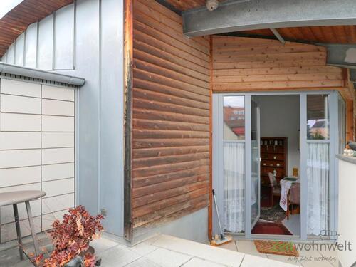 Terrassenblick zur Tür - 2 Zimmer Etagenwohnung in Erfurt