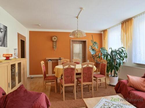 Blick ins Wohnzimmer - (EF1319_M) Ilmenau: Ilmenau, zentrumsnahe möblierte 2-Zimmer-Wohnung mit Dusche und Wanne