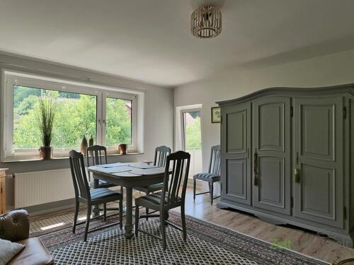 Blick zum Balkon - 4 Zimmer Etagenwohnung zur Miete in Waldkappel