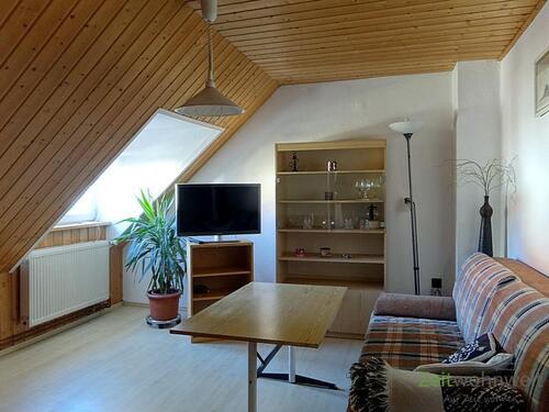 Wohnraum mit Blick zum TV - 2 Zimmer Etagenwohnung zur Miete in Erfurt