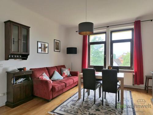 Blick zum Sofa - 3 Zimmer Etagenwohnung zur Miete in Göttingen