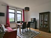 Blick ins Wohnzimmer - (EF1200_M) Göttingen: Göttingen, möblierte 3-Zimmer-Wohnung mit Balkon in zentrumsnaher Lage