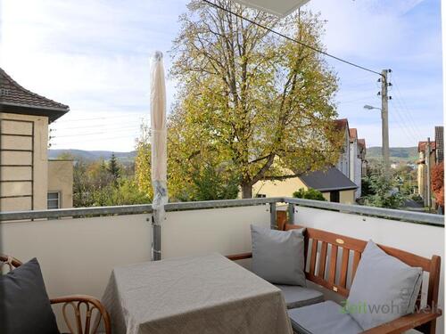 Herbstblick vom Balkon - 