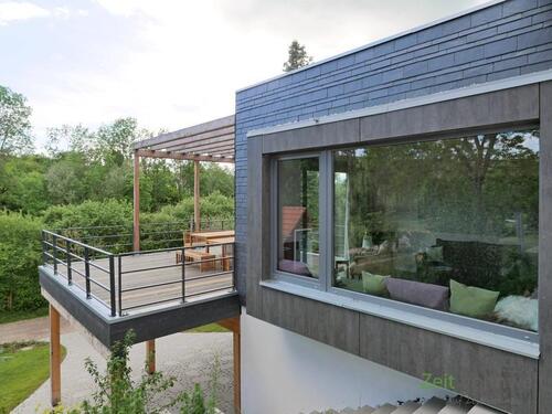 Blick auf das Panoramafenster - 