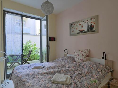 Blick ins Schlafzimmer - Etagenwohnung mit 37,00 m&sup2; in Erfurt zur Miete