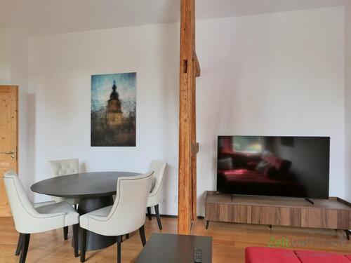 Esstisch und TV - 3 Zimmer Etagenwohnung zur Miete in Bad Berka