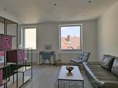 Blick in den Wohnraum - (EF1042_M) Kassel-Stadt: Bad Wilhelmshöhe, Erstbezug in neu möbliertes Apartment in einem ruhigen Hinterhaus