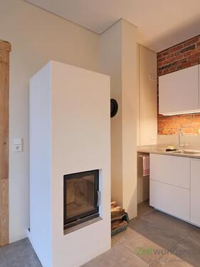 echter Kamin im Wohnzimmer - Etagenwohnung mit 53,60 m² in Oberlungwitz zur Miete