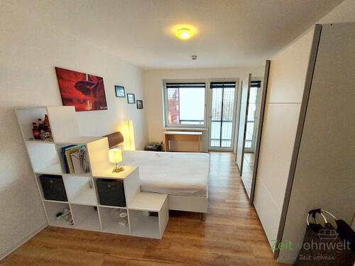 Blick ins Schlafzimmer - 2 Zimmer Etagenwohnung in Jena