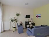 Sitzecke mit TV - (EF1142_M) Erfurt: Altstadt, neu möblierte Wohnung mit Terrasse und ruhigem Schlafzimmer, TG-Stellplatz möglich