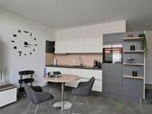 moderne Küche ind Esstisch - Etagenwohnung mit 48,00 m&sup2; in Erfurt zur Miete