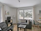 Sessel Sofa und TV - 1 Zimmer Etagenwohnung zur Miete in Kassel