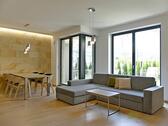 Wohnzimmer mit Fensterfront - (EF0519_S) Dresden: Wilsdruffer VorstadtSeevorstadt-West, City-Apartment mit Terrasse, nur 100m zum Park am Zwinger