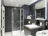 vorderes Bad mit Dusche und WM - 