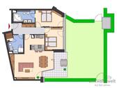 Grundriss mit Außenbereich - 