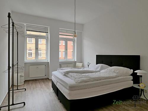 Blick ins Schlafzimmer - 2 Zimmer Etagenwohnung in Erfurt