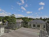 Ausblick bis zum Fernsehturm - (EF0695_M) Dresden: Blasewitz, große möblierte 3-Zimmerwohnung in Stadtvilla, mit Dachterrasse und Klimaanlage, WLAN