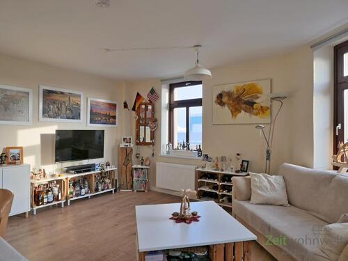 Blick zum TV - 2 Zimmer Etagenwohnung in Dresden