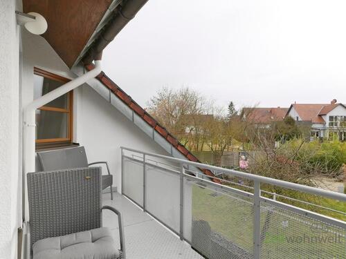 verregneter Novemberblick vom Balkon - 