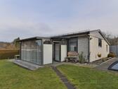 Außenansicht - (EF1235_M) Dresden: BühlauWeißer Hirsch, kleiner möblierter massiver Bungalow mit Wintergarten