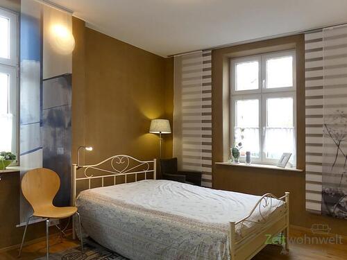 Apartment mit 1,40 m breitem Bett - (EF0317_M) Erfurt: Krämpfervorstadt, neu möbliertes Apartment nahe der Kalkreiße, WLAN inklusive, Full-Setrvice möglich