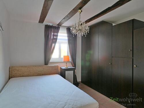 Blick ins Schlafzimmer - Etagenwohnung mit 52,00 m&sup2; in Niestetal zur Miete