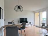 Blick zum Balkon - Etagenwohnung mit 55,00 m&sup2; in Dohna zur Miete