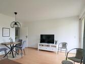 Blick zum TV - 2 Zimmer Etagenwohnung in Dohna