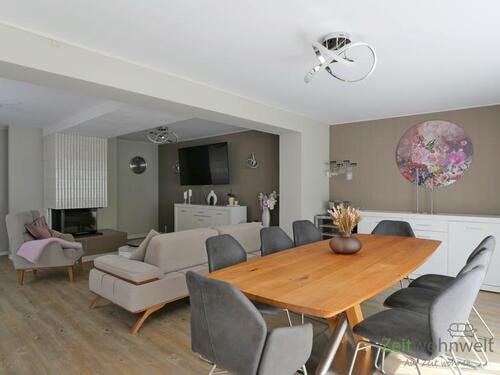 Blick vom Wohnzimmertisch - Haus mit 198,00 m&sup2; in Poxdorf zur Miete