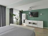 TV und Kommode im Schlafzimmer - 