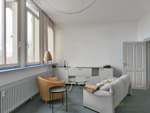Blick ins Wohnzimmer - (EF1370_M) Göttingen: Göttingen, möblierte 2-Zimmer-Wohnung, Garten am Haus, PKW-Stellplatz