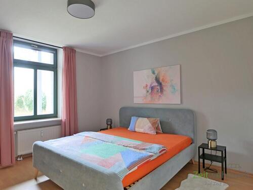 Blick ins Schlafzimmer - Etagenwohnung mit 55,50 m&sup2; in Chemnitz zur Miete