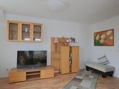 TV und Schrankwand - 3 Zimmer Etagenwohnung zur Miete in Halle (Saale)