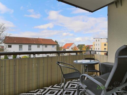 Novemberblick vom Balkon - 1 Zimmer Etagenwohnung in Halle (Saale)