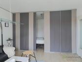 Blick zum abgetrennten Schlafbereich - Etagenwohnung mit 35,00 m&sup2; in Halle (Saale) zur Miete