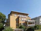 Ansicht vom Garten - (EF0555_M) Dresden: Südvorstadt-West, moderne, nobel möblierte 3-Zimmer-Whg mit 2 Bädern, Aufzug, Balkon und Tiefgarage