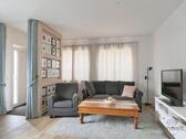 Blick in den Wohnraum - (EF1405_M) Dresden: Radebeul, möbliertes 2-Zimmer-Apartment mit Kamin und separatem Hauseingang