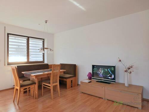 Esstisch und TV - (EF1364_M) Chemnitz: Reichenbrand, neu renovierte und neu möblierte Wohnung mit TG-Stellplatz und Terrasse