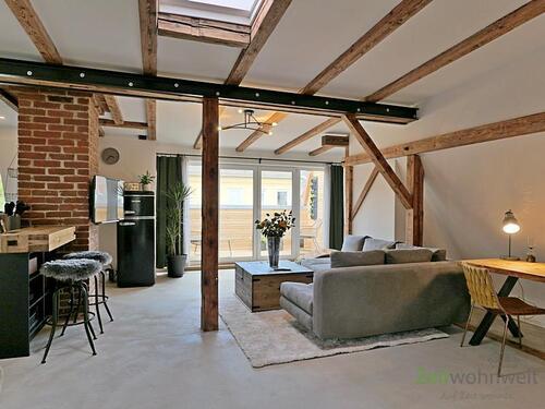 Der erste Blick - (EF0783_M) Kassel-Stadt: West, Neu möbliertes Apartment mit Balkon, ruhige Wohnlage, WLAN und Balkon