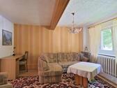 Blick ins Wohnzimmer - (EF1282_M) Erfurt: Egstedt, kleine möblierte 2-Zimmer-Wohnung, einfacher Standard